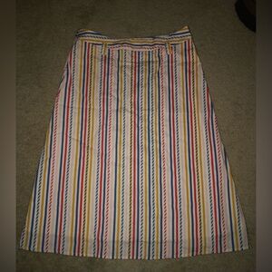 Colorful Striped A-Line Women's Skirt